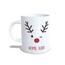 Caneca de Porcelana Personalizável c/ Nome - Rena HoHoHo - 1 unidade - Rizzo Caneca de Porcelana Personalizável c/ Nome - Rena HoHoHo - 1 unidade - Rizzo