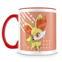 Caneca de Porcelana Pokémon Fennekin - Personalizada e Resistente