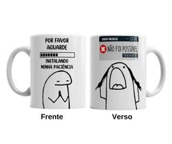 Caneca de Porcelana - Por favor aguarde, instalando minha paciência - Flork