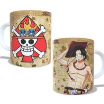 Caneca de porcelana Portgas D Ace One Piece