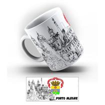 Caneca de Porcelana Porto Alegre Pontos Turísticos 325 ml. Caneca de Porcelana Porto Alegre Pontos Turísticos 325 ml.