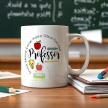 Caneca de Porcelana Presente Professora Caneca de Porcelana Presente Professora