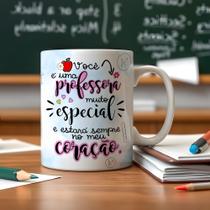 Caneca de Porcelana Presente Professora Caneca de Porcelana Presente Professora