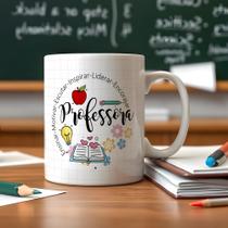 Caneca de Porcelana Presente Professora Caneca de Porcelana Presente Professora