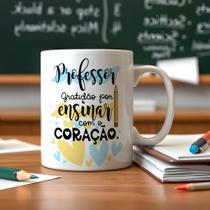 Caneca de Porcelana Presente Professora Caneca de Porcelana Presente Professora