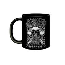 Caneca de Porcelana Preta Banda Amon Amarth Viking Metal - VilelaGG