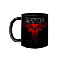 Caneca de Porcelana Preta Banda Danzig Heavy Metal Anos 90
