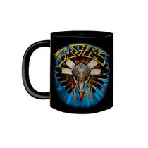 Caneca de Porcelana Preta Banda Eagles Pop Rock dos Anos 70 Caneca de Porcelana Preta Banda Eagles Pop Rock dos Anos 70