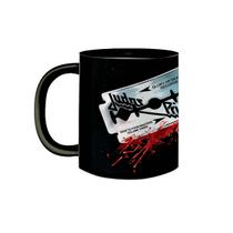 Caneca de Porcelana Preta Banda Judas Priest Rock Clássico Caneca de Porcelana Preta Banda Judas Priest Rock Clássico