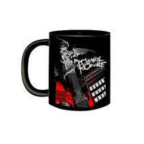 Caneca de Porcelana Preta Banda My Chemical Romance Rock Caneca de Porcelana Preta Banda My Chemical Romance Rock