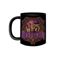 Caneca de Porcelana Preta Banda Nazareth Rock Heavy Metal 70
