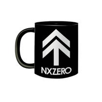 Caneca de Porcelana Preta Banda NX Zero Emo Rock Nacional