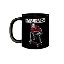 Caneca de Porcelana Preta Banda Papa Roach Metal Rock Scars Caneca de Porcelana Preta Banda Papa Roach Metal Rock Scars
