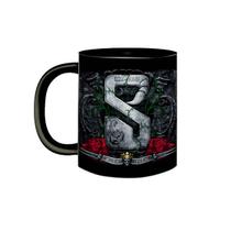 Caneca de Porcelana Preta Banda Scorpions Sting in The Tail Caneca de Porcelana Preta Banda Scorpions Sting in The Tail