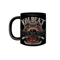 Caneca de Porcelana Preta Banda Volbeat Heavy Metal Rock