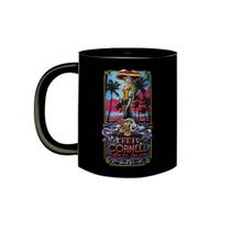 Caneca de Porcelana Preta Chris Cornell Show Poster 2015 Caneca de Porcelana Preta Chris Cornell Show Poster 2015