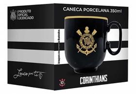 Caneca de Porcelana Preta Corinthians Oficial 350 ML Allmix Caneca de Porcelana Preta Corinthians Oficial 350 ML Allmix