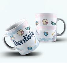 Caneca de porcelana profissão dentista