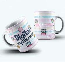 Caneca de porcelana profissão digital influencer