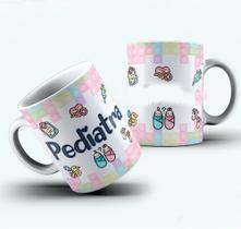 Caneca de porcelana profissão pediatra
