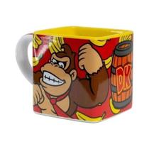 Caneca De Porcelana Quadrada Donkey Kong 300ml - Zona Criativa Caneca De Porcelana Quadrada Donkey Kong 300ml - Zona Criativa