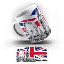 Caneca de Porcelana Reino Unido Pontos Turísticos 325 ml. Caneca de Porcelana Reino Unido Pontos Turísticos 325 ml.