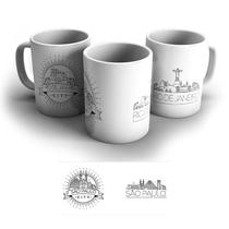 Caneca de Porcelana Rio de Janeiro City 325 ml. Caneca de Porcelana Rio de Janeiro City 325 ml.