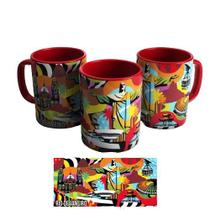 Caneca de Porcelana Rio de Janeiro Pontos Turísticos 325 ml.