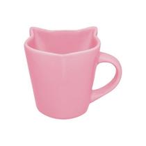 Caneca de Porcelana Rosa em Forma de Gato Charme e Estilo para Seu Café ou Chá Caneca de Porcelana Rosa em Forma de Gato Charme e Estilo para Seu Café ou Chá