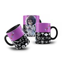 Caneca de Porcelana Rukia Kuchiki Bleach Mangá Chibi 325mL