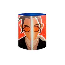 Caneca de Porcelana Samurai de Olhos Azuis Mizu e Sua Espada