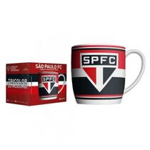 Caneca de Porcelana São Paulo 360ml Oficial Licenciada Café e Bebidas