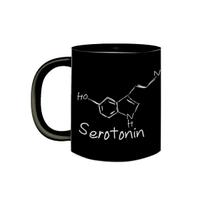Caneca de Porcelana Serotonina Fórmula Química Serotonin