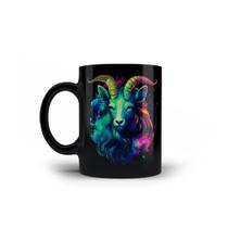 Caneca de Porcelana Signos do Zodíaco Animal Capricórnio 325mL Caneca de Porcelana Signos do Zodíaco Animal Capricórnio 325mL