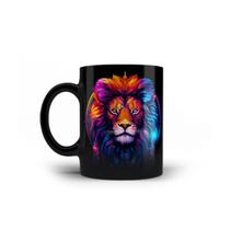 Caneca de Porcelana Signos do Zodíaco Animal Leão 325mL Caneca de Porcelana Signos do Zodíaco Animal Leão 325mL