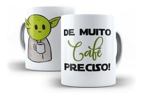 Caneca De Porcelana Star Wars Mestre Jedi Café - Oferta!!!