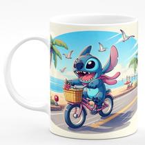 Caneca de Porcelana Stitch 325ml Bicycle (Lilo & Stitch) Caneca de Porcelana Stitch 325ml Bicycle (Lilo & Stitch)