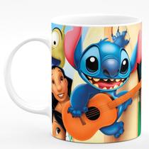 Caneca de Porcelana Stitch 325ml Guitar (Lilo &amp Stitch)