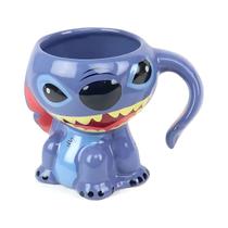 Caneca de Porcelana Stitch Alça Orelha 3D - 250ml