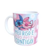 Caneca de porcelana stitch Para presente Ref 23