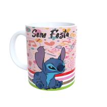 Caneca de porcelana stitch Para presente Ref 45