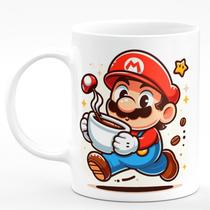 Caneca de Porcelana Super Mario 325ml Gogumelo Coffee
