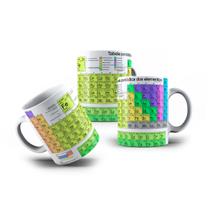 Caneca de Porcelana Tabela Periódica dos Elementos Químicos