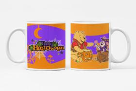 Caneca de Porcelana Tema Halloween Dia das Bruxas 325ml