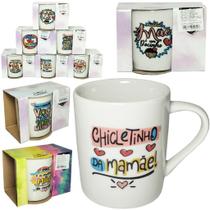 Caneca De Porcelana Tematica Maes 260ml Item Sortido