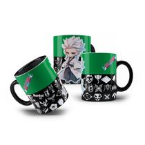 Caneca de Porcelana Toshirou Hitsugaya Bleach Mangá Chibi