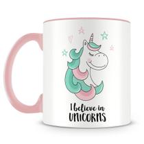 Caneca de Porcelana Unicórnio I Believe in Unicorns - 325ml Caneca de Porcelana Unicórnio I Believe in Unicorns - 325ml