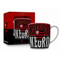 Caneca de Porcelana Urban Flamengo - Rubro Negro 360ml - Brasfoot