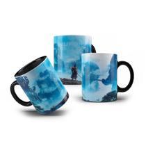 Caneca de Porcelana Wukong Monkey King Heaven Blue 325mL Caneca de Porcelana Wukong Monkey King Heaven Blue 325mL