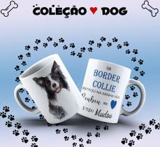 Caneca de raças de cachorros Border collie